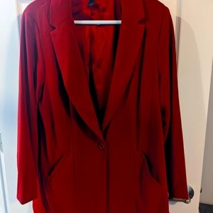 Red Long Torrid Blazer